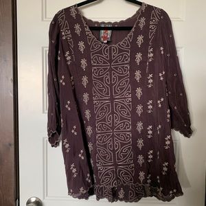 Johnny Was Embroidered Top